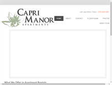 Tablet Screenshot of caprimanorapartments.com